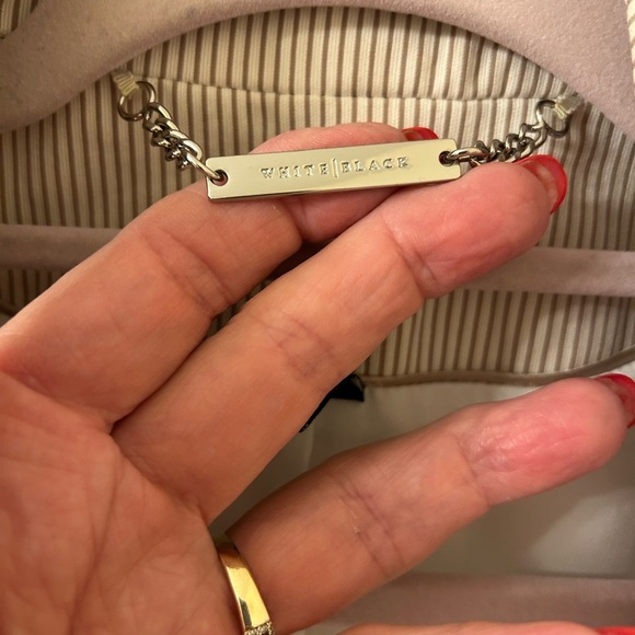 White House Black Market Cream Blazer with Notched Lapel - Picture 5 of 7